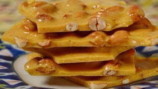 Peanut Brittle Recipe Demonstration  Joyofbakingcom [upl. by Nywnorb]