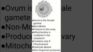 Ovum in females characteristics [upl. by Brent]