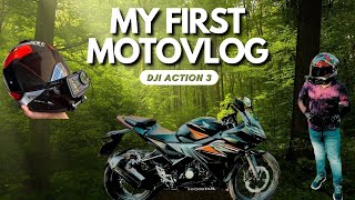 Im a Newbie and I Tried Motovlogging with DJI Osmo Action 3 [upl. by Noslrac]