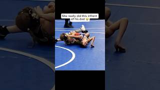 Wrestling Dad loses temper 🤬💀 wrestling wrestlingshorts trending sports female girl ufc [upl. by Atsedom173]