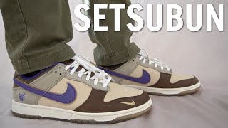 THE BEST NIKE DUNK IN A LONG TIME  Nike Dunk Low Setsubun Review amp On Feet [upl. by Lua723]