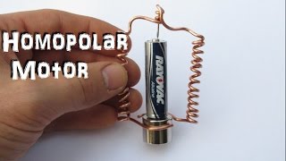 How To Make a Homopolar Motor Simple DIY [upl. by Tiphani34]