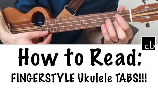 How To Read FINGERSTYLE Ukulele TABS [upl. by Roswell858]