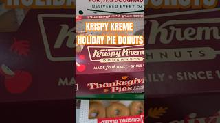 Krispy Kreme Limited Edition Thanksgiving Pie Donuts 🍩 krispykreme new Thanksgiving donuts [upl. by Adihsar]