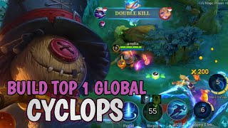 BUILD TOP 1 GLOBAL CYCLOPS  MOBILE LEGENDS  MLBB [upl. by Akkim]