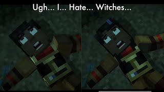 Minecraft Story Mode Episode 4 Deaths [upl. by Htyderem]