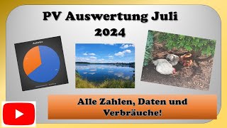 PV Auswertung im Juli 2024 [upl. by Donnie]