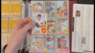 A Recently Purchased 1968 Topps Baseball Complete Set With Some PSAWorthy Cards [upl. by Nomrah]