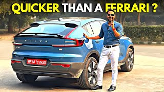 Volvo C40 RECHARGE Drive Review ✅Indias quickest EV Under 1 Crore 🚀🔥 [upl. by Sal]