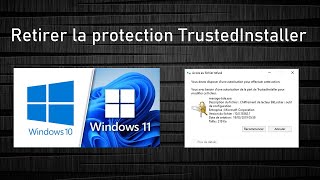 Supprimer un fichier protégé par une autorisation TrustedInstaller sur Windows 10 et 11 [upl. by Elleret710]