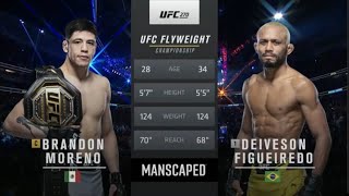 Brandon Moreno vs Deivson Figueiredo 3 UFC 270 Full fight [upl. by Thenna50]