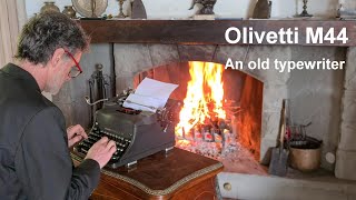 Olivetti M44 old typewriter from 1947 and how it works video N°124 [upl. by Asilanom]