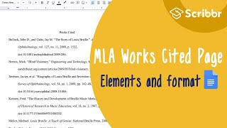 MLA Works Cited References and Formatting  Scribbr 🎓 [upl. by Nosbig33]