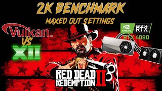 RDR2 DX12 vs Vulkan Benchmark Max Settings \\ RTX 4090 Liquid \\ Ryzen 7 5800X3D [upl. by Bonnibelle208]