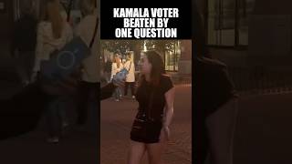 Kamala Supporter Obliterated with This One Question [upl. by Odnomyar]