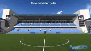 Video Ampliacion Estadio Capwell [upl. by Ahsiekyt]