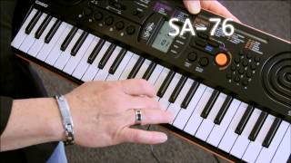 Casio SA76 Mini Keyboard  Casio Select Workshop [upl. by Nesbitt]