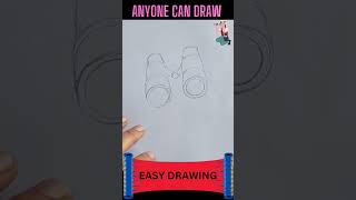 Binoculars binocular binoculars drawing kiddraws drawingtechniques drawinglessonsforkids art [upl. by Nahgem]