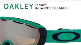 Oakley Canopy Snowsport Goggles  Iridium Lens [upl. by Ellenod]