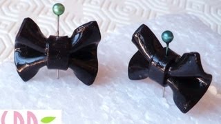 Tutorial Fiocchi in Fimo  Fimo clay bows [upl. by Rasmussen]