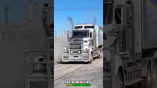 Kenworth T909 with tipper trailers taking off at Port Adelaide [upl. by Kcirred]