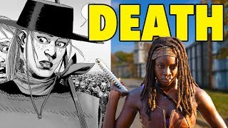 Will Michonne get Andreas Comic DEATH in The Walking Dead Season 9 [upl. by Wynne]