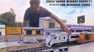 VANDE BHARAT EXPRESS Miniature Running Video [upl. by Shiller966]