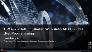 AutoCAD Civil 3D Net Programming  Visual Basic [upl. by Frayne]