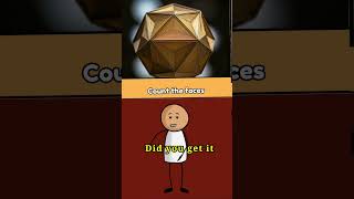 How many faces does a Dodecahedron have  short viralvideo youtubeshorts shortvideo [upl. by Yruj896]