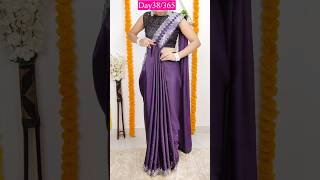 DRAPE YOUR PARTYWEAR SAREE WITHOUT PETTICOATday38365sareedrapings fashion [upl. by Earley]