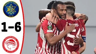 Maccabi Tel Aviv vs Olympiacos 16 Ayoub El Kaabi Goals  All Goals and Extended Highlights [upl. by Cosme]