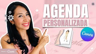 CÓMO CREAR UNA AGENDA PERSONALIZADA CON CANVA ⭐2020 [upl. by Dlared864]