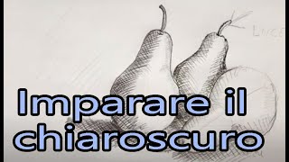 imparare il Chiaroscuro a tratteggio Tutorial [upl. by Anailuig560]