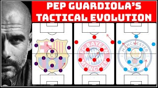 The Tactical Evolution Of Pep Guardiola  Pep Barca vs Bayern vs City  How Guardiola has changed [upl. by Ayiak]