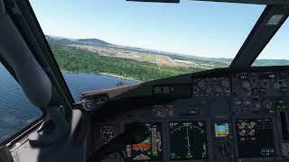 MSFS Crazy wind gust  B737  Landing  Florianopolis Brazil  SBFL [upl. by Ahsenre]