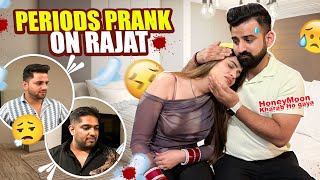 PERIODS PRANK ON HUSBAND🩸😱 amp HIS BOYS😜  Unexpected Reaction🤯  Honeymoon Vlog 12  RajatSwatiVlogs [upl. by Nosrac]