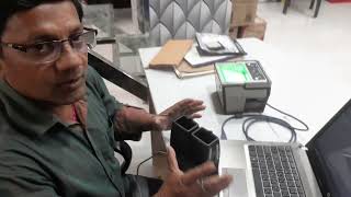 Aadhar Kit Live Testing  3M Cogent Finger Print and Cogent Iris Scanner [upl. by Arrac]