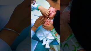 Cutebaby 🧚 Baby injection push vedio 😱 baby babyinjection shots omg love kids kidssong [upl. by Ewald]