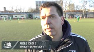 Andrè Schöne Trainer SV Empor Berlin II und Maxim Marinov SV Pfefferwerk  Die Stimmen zum Spiel [upl. by Aehsa]