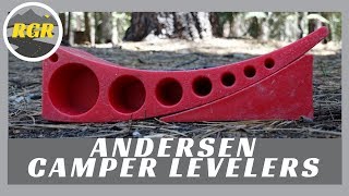 Camper Levelers by Andersen Manufacturing  Product Review  Fast easy side to side RV leveling [upl. by Eeslehc]