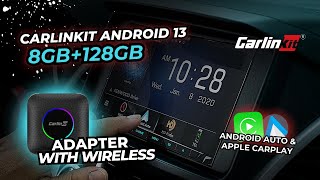 NEW Carlinkit Android 13 8128GB AI BOX Adapter with wireless Apple Carplay Android Auto [upl. by Bratton]