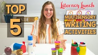 Top 5 Multisensory Writing Activities [upl. by Adirehs]