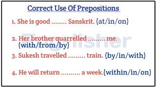 Preposition Errors Correction Exercises  Prepositions Explained [upl. by Obrien]