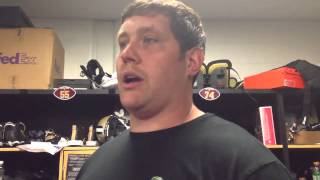 New Orleans Saints Zach Strief discusses teams running success Video [upl. by Akerdna517]