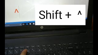 laptop me caret ka symbol kaise type kare  how to type caret symbol in laptop keyboard [upl. by Ayekam]