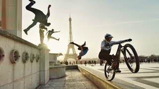 Bike Vs Parkour Jumping from the Highest Roofs in London to Paris In 8K [upl. by Jamille]