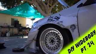 DIY Widebody Fender Flares out of a Rocket Bunny Kit Pt24  The Best Widebody Out There [upl. by Gawlas844]