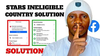 Stars Ineligible Country Demonetization Solution 2024 [upl. by Skoorb]