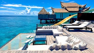 Ozen Reserve Bolifushi Maldives Luxury All Inclusive Resort Water Slides 4K Tour amp Vlog [upl. by Carrol]