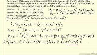 Use Heat Capacity to Calculate Outlet Temperature [upl. by Turk124]